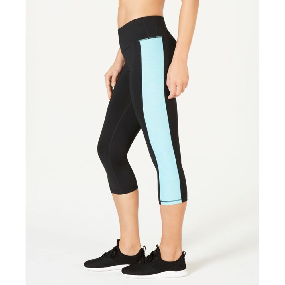 ID Ideology Women's Essentials Colorblocked Cropped Leggings